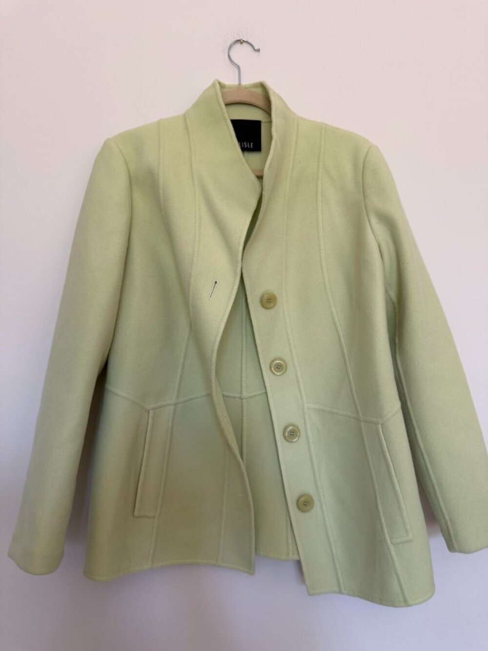 Carlisle 100% Wool Single Breasted Blazer Jacket Quiet Luxury Vintage Green - 10